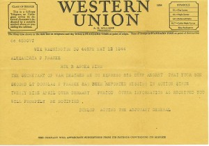 Western Union gram 1944